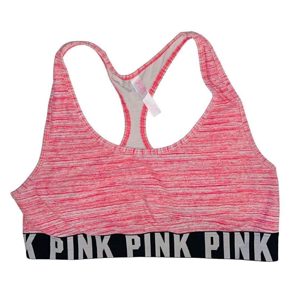 Victoria’s Secret PINK Womens Pink Sports Bra Size L